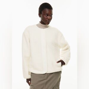 Aritzia Cream Teddy Jacket